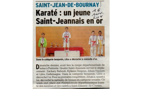 Coupe Départementale Kata   Benjamin &amp; Poussin 